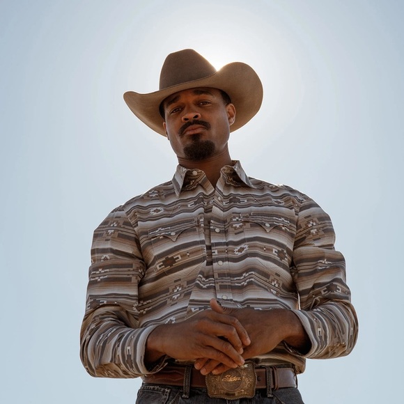 Stetson Men's Original Rugged Aztec Pearl Snap Shirt - Brown - Picture 8 of 13